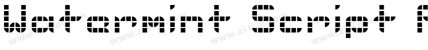 Watermint Script PER字体转换